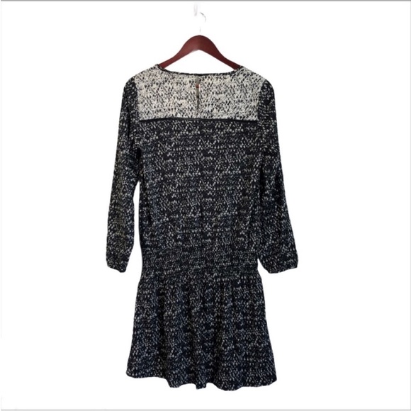 H&M Black White Dot Patterned Long Sleeve Dress - Picture 5 of 13